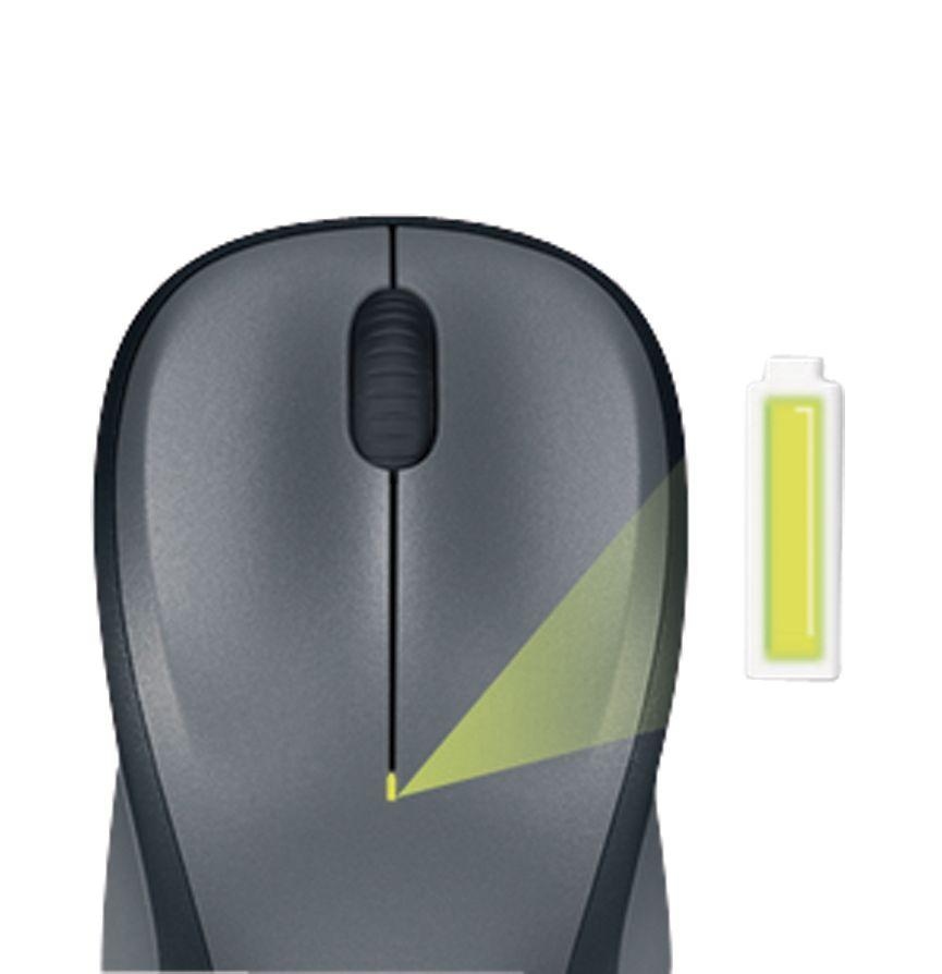 Rato LOGITECH M235 (Mão direita - Ótico - RF Wireless - Prateado) — miniatura 5