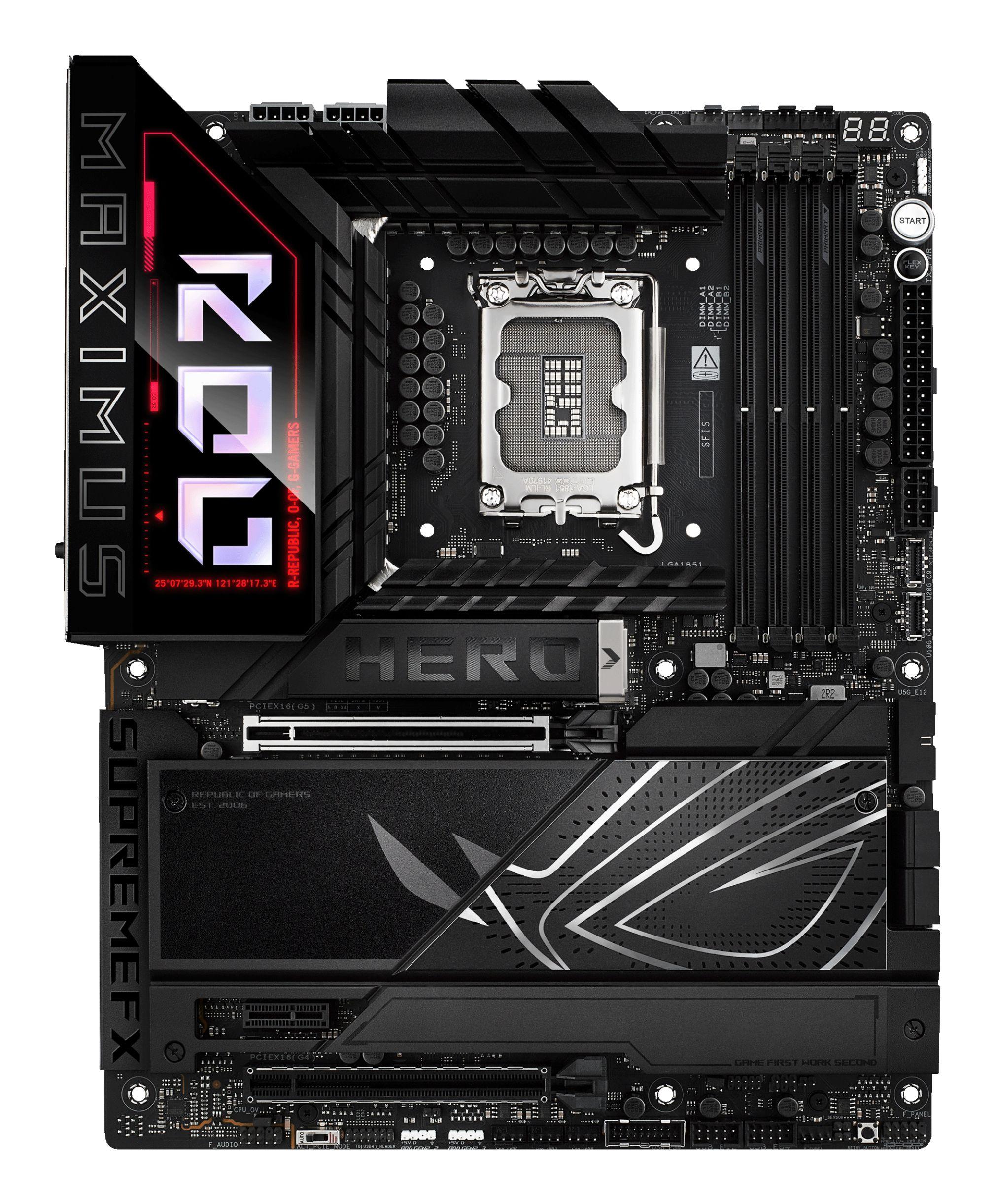 Motherboard ASUS ROG MAXIMUS Z890 HERO (LGA 1851 (Socket V1) - Intel Core Ultra Series 2 - ATX - Preto), miniatura 3