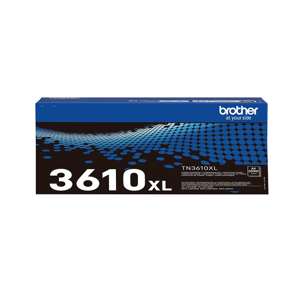 Toner BROTHER TN-3610XL (25000 páginas - Preto)