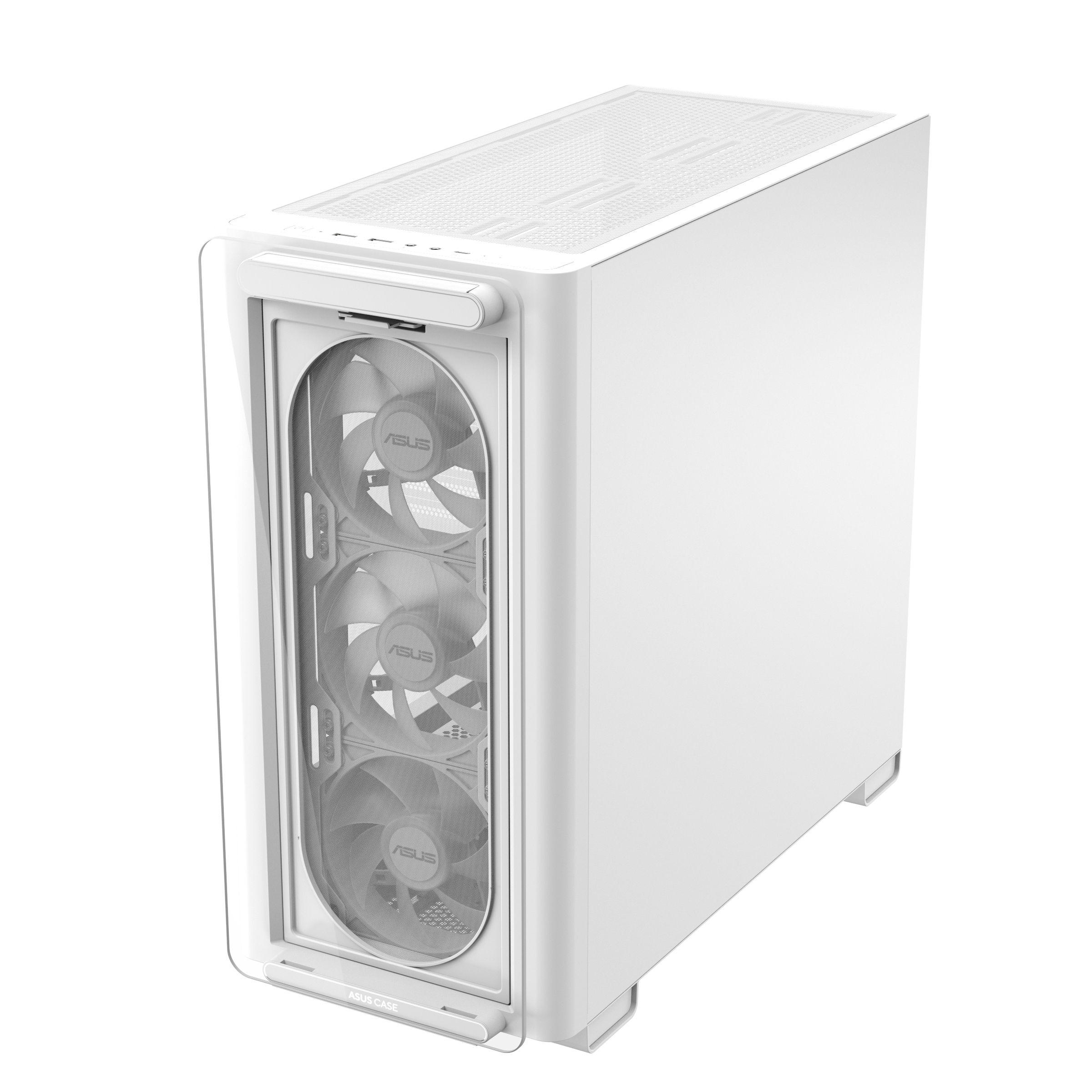 Caixa PC ASUS A23 PLUS (micro ATX, Mini-ITX - Micro Tower - micro-ATX, Mini-ITX - Branco) — miniatura 7
