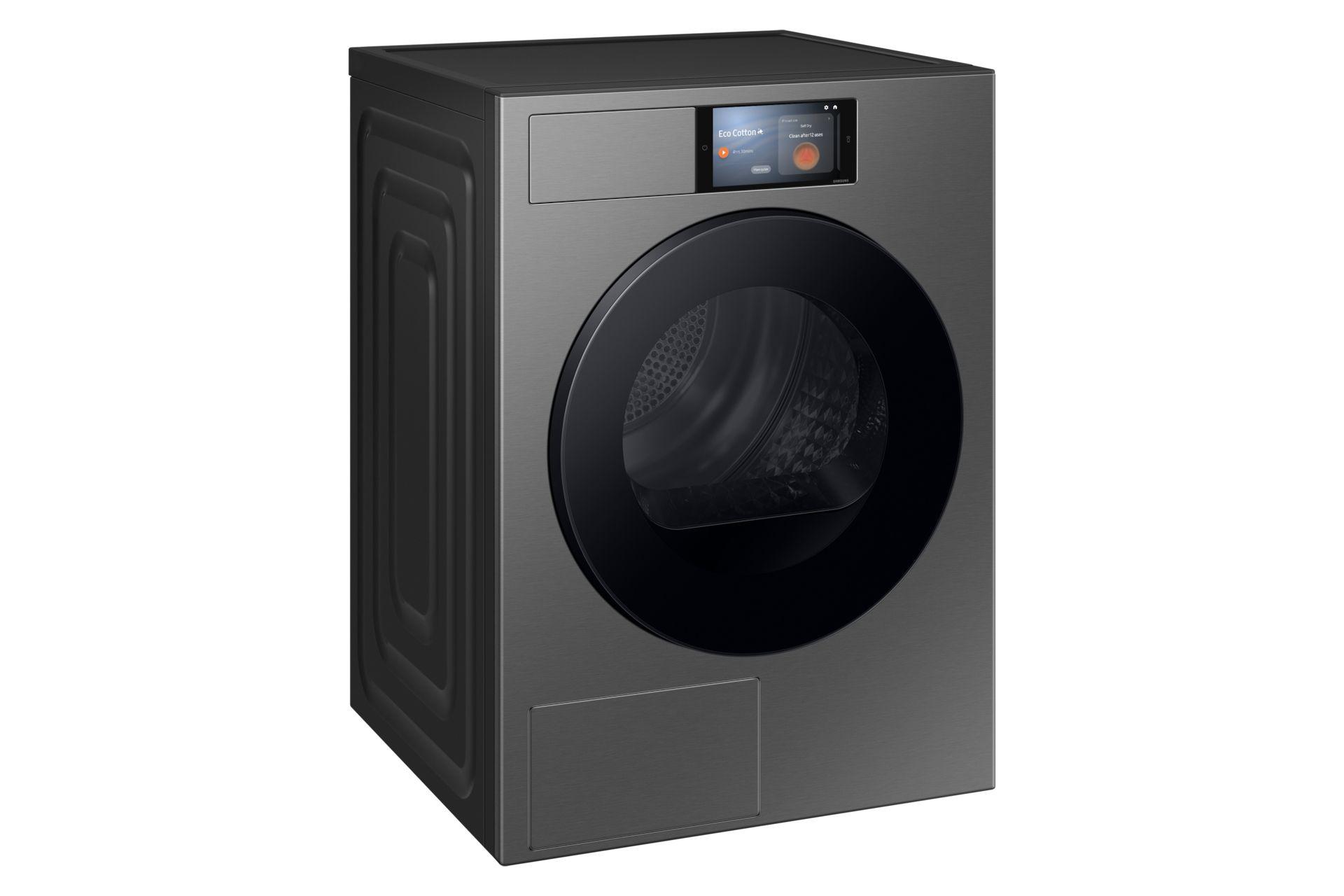 Máquina de Secar Roupa Independente SAMSUNG DV90F09F4SU3 (9 kg - Bomba de calor - Altura 85 cm - Cinzento escuro) — miniatura 2