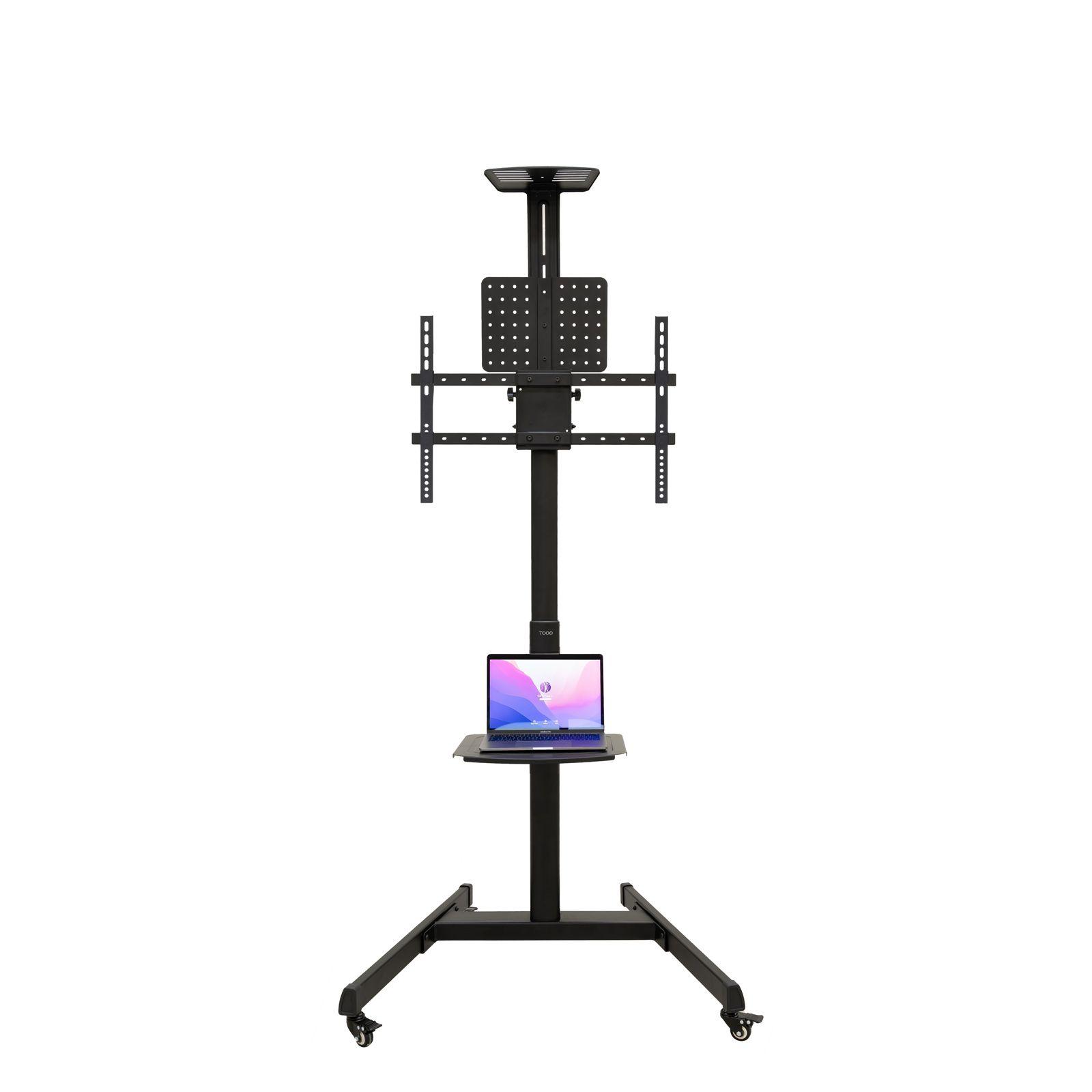 Suporte de Chão com Rodas para TV TOOQ FS1184M-B (37-70" - VESA 600x400 - 70 kg - Preto), miniatura 2