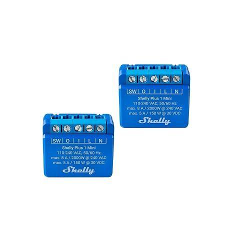 Módulo Relé Inteligente SHELLY Plus 1 Mini (1 Canal - Wi-Fi - Pack de 2), miniatura 2