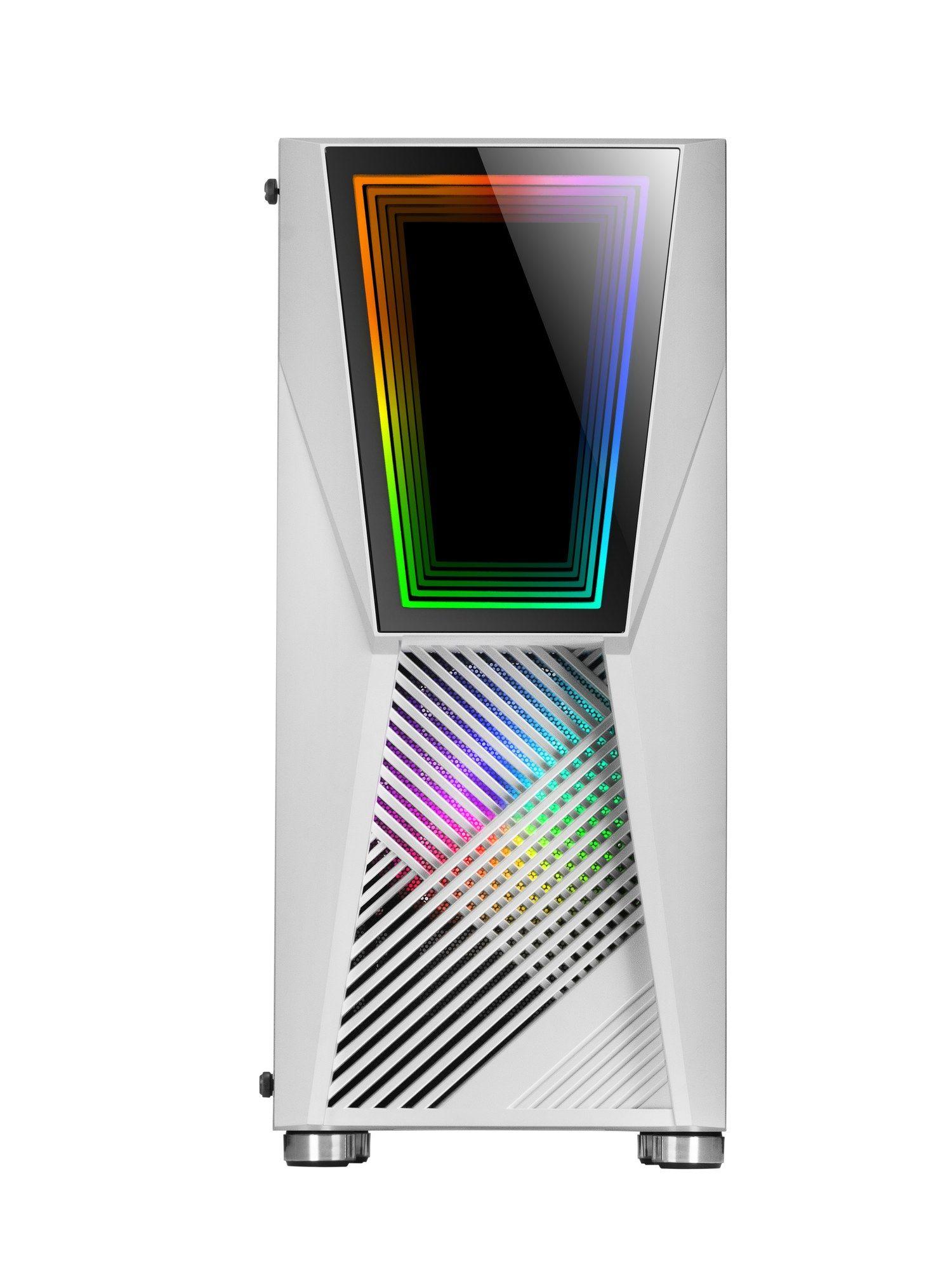 Caixa ATX MARS GAMING MC777W (ATX, Micro ATX, Mini-ITX - ARGB - 15,8 cm - Branco) — miniatura 3