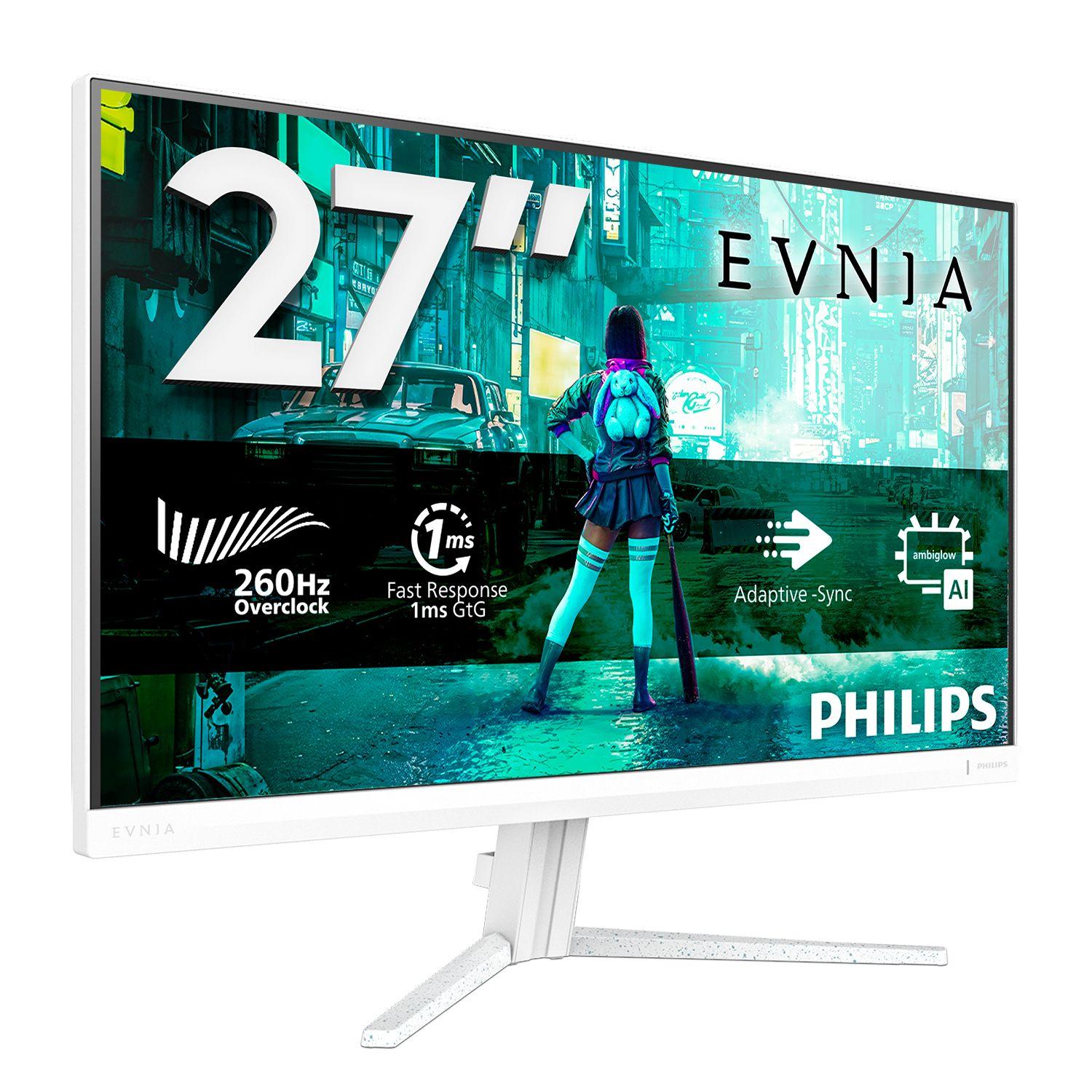 Monitor PHILIPS 27M2N3201PL/00 (27" - Fast IPS - 260 Hz - Branco) — miniatura 3
