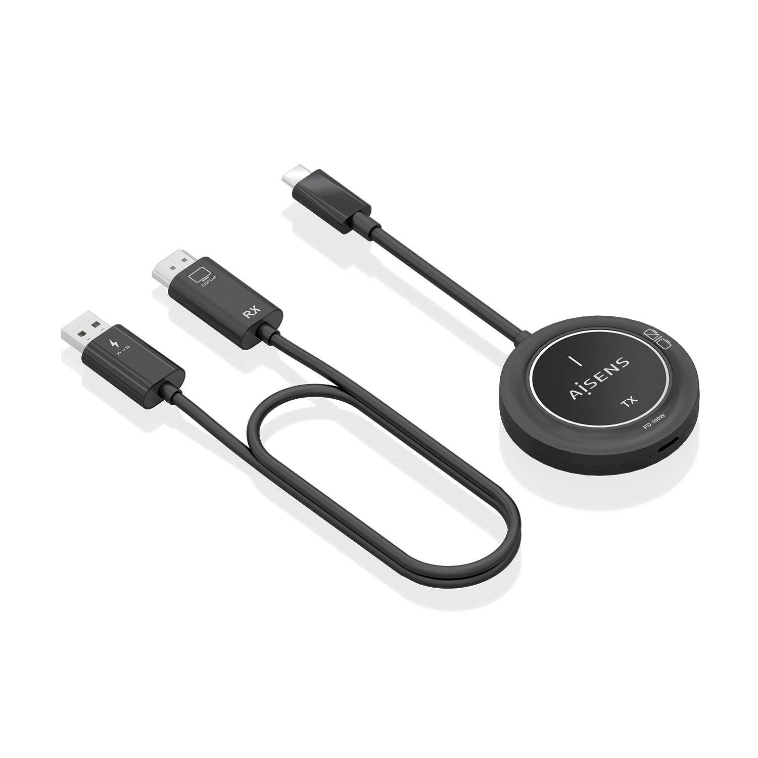 Transmissor e Recetor AV AISENS ASWL-H2KC30M004-BK (1920 x 1080 pixels - 5 W - USB - Preto) — miniatura 5