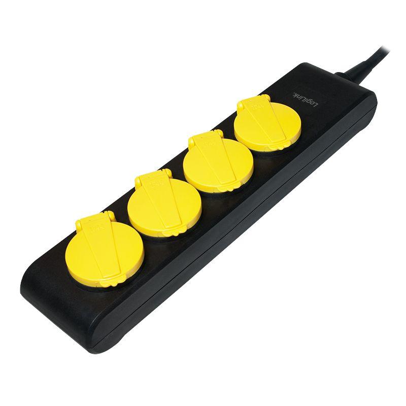 Extensão Elétrica LOGILINK LPS212 (Plástico - Preto e Amarelo)
