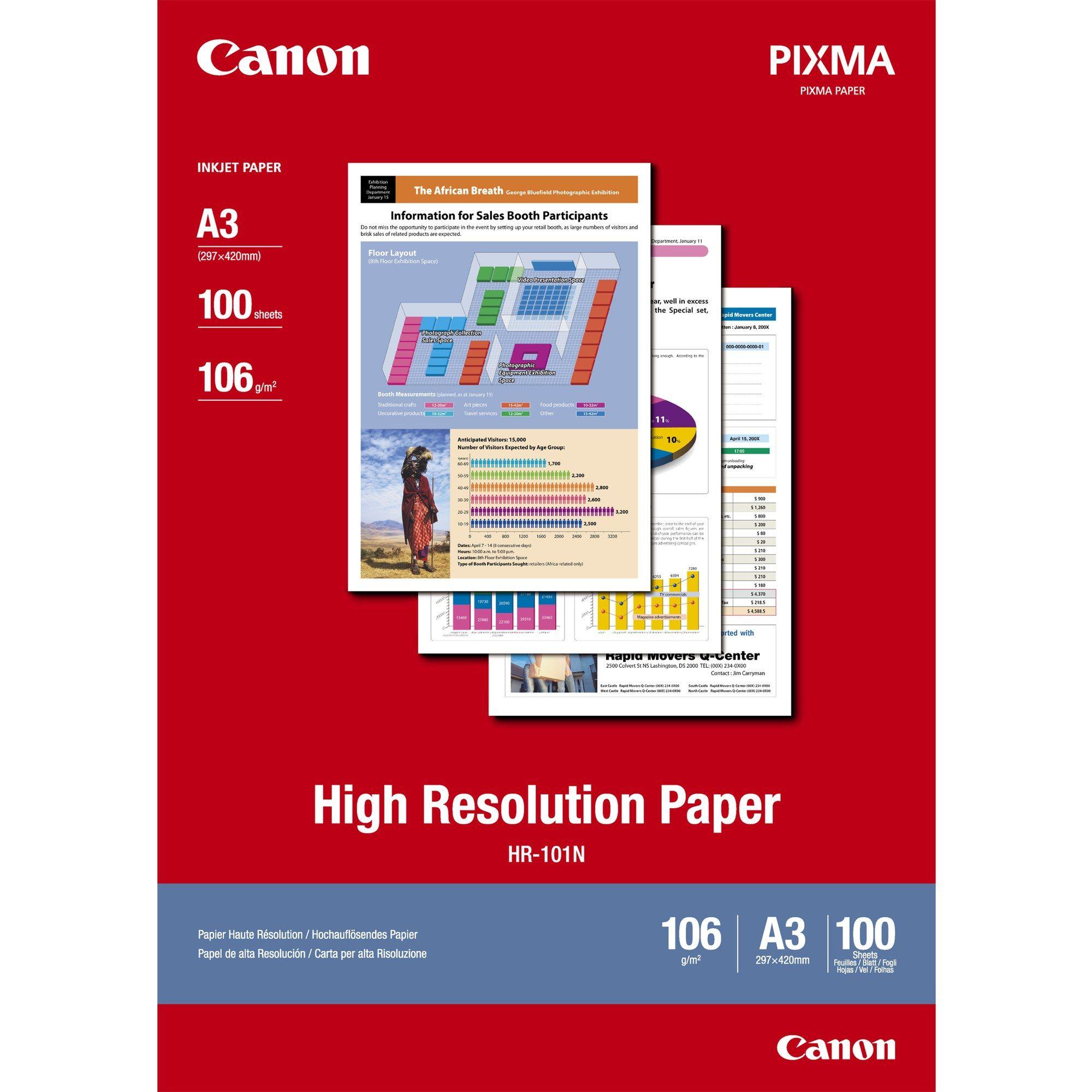 Papel de Impressão CANON HR-101N A3 (Branco)