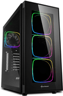 Caixa ATX SHARKOON TG6 RGB (ATX, Micro ATX, Mini-ITX - Midi Tower - Mini-ITX, ATX - Preto)