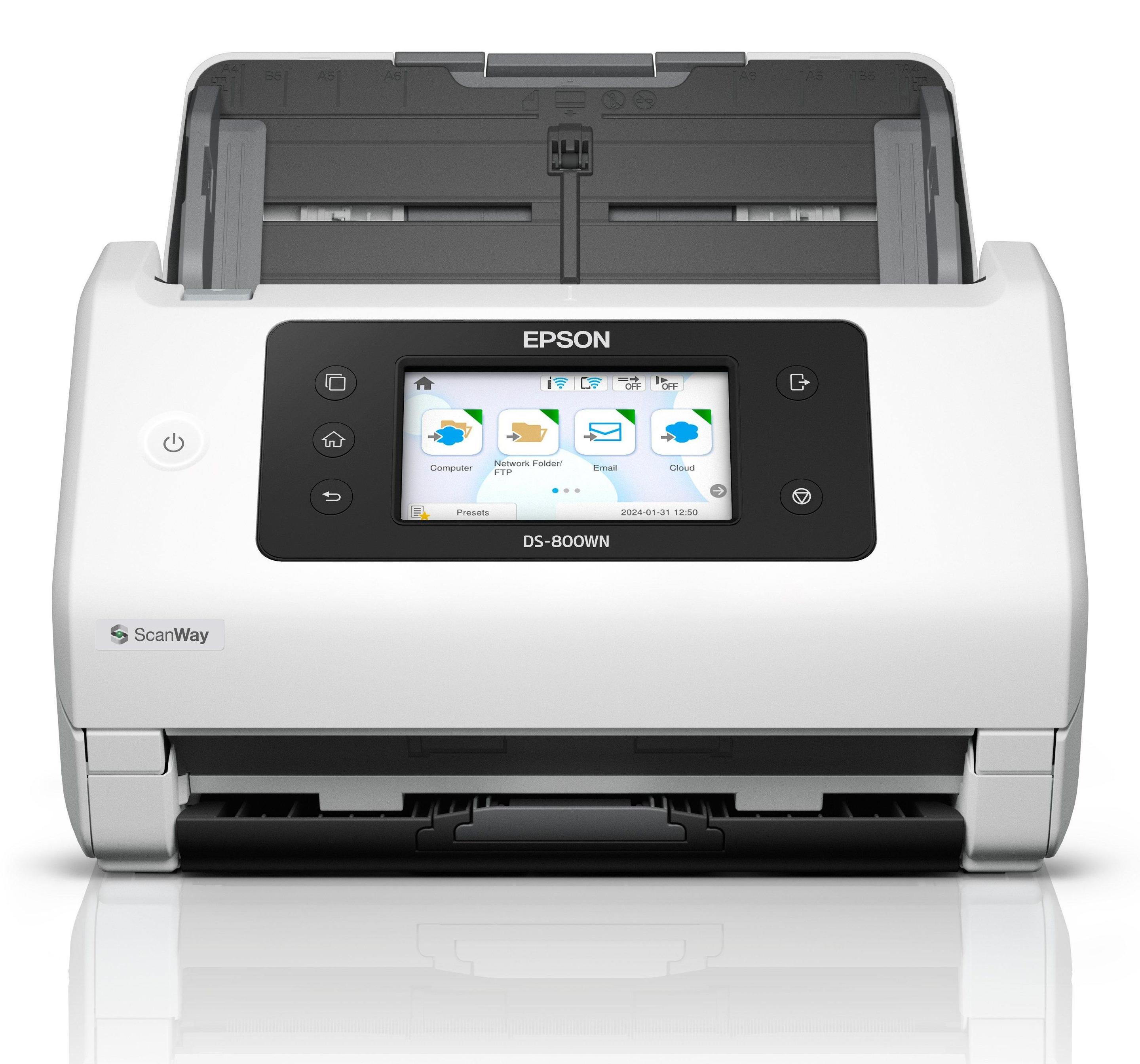 Scanner de Documentos EPSON WorkForce DS-800WN (3.2 Gen 1 - Branco) — miniatura 5