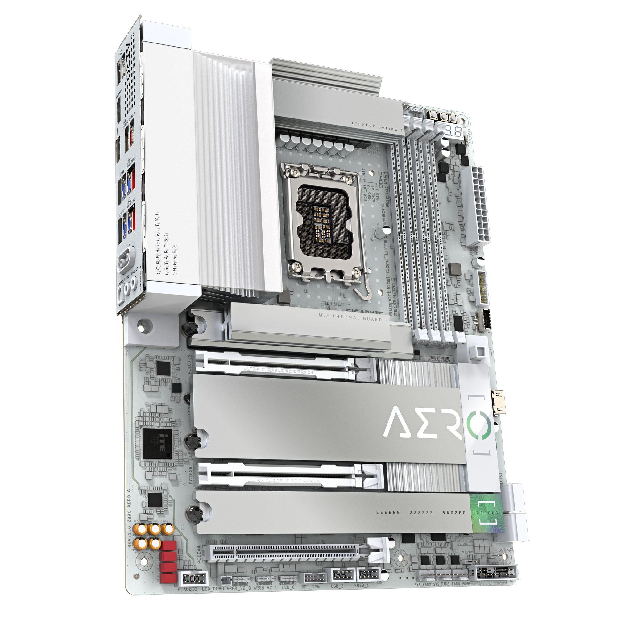 Motherboard GIGABYTE Z890 AERO G (LGA 1851 - Intel Core Ultra - ATX - Branco), miniatura 3