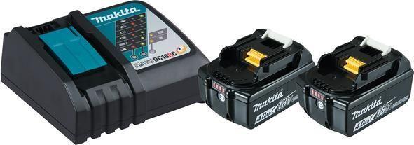 Kit de Baterias e Carregador MAKITA DC18RC 197490-7 (Preto)