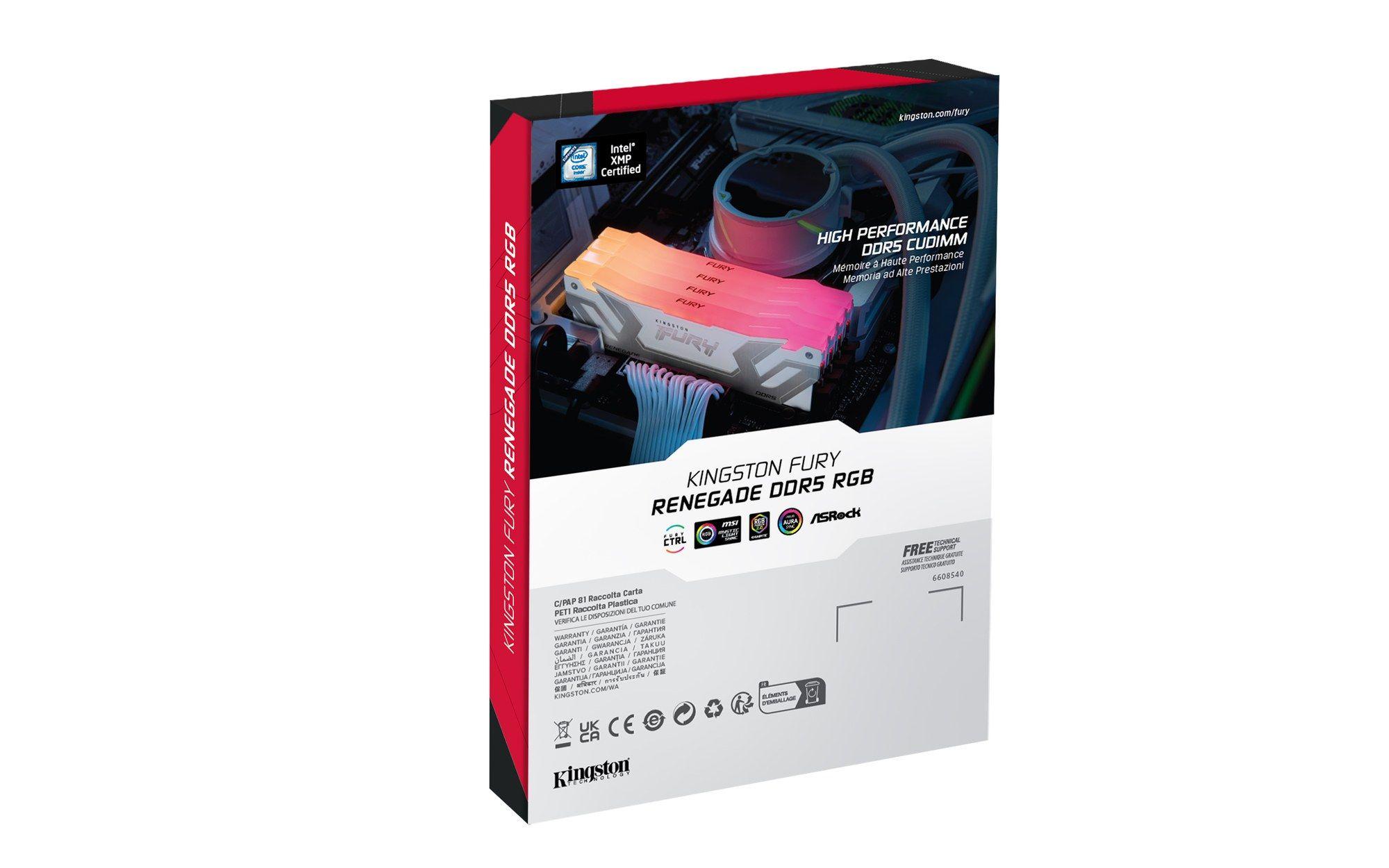 Memória RAM KINGSTON FURY Renegade RGB KF584CU40RWAK2-48 (8400 MHz - 48 GB - DIMM) — miniatura 10