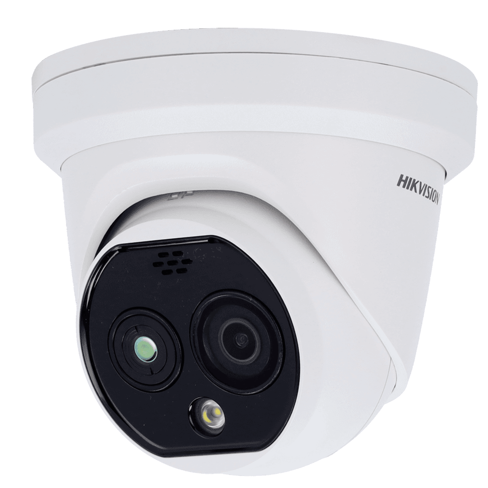 Câmara Térmica IP Dupla HIKVISION HeatPro Turret DS-2TD1228-3/QA (4 MP - 2688 x 1520 pixels - Teto ou parede)