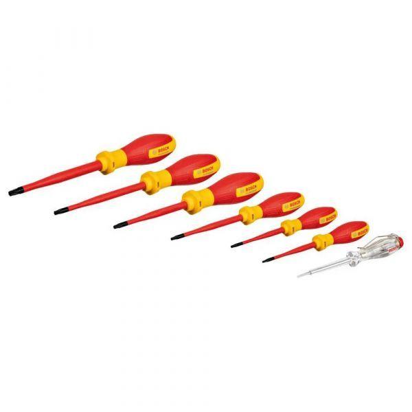 Conjunto de Chaves de Fendas BOSCH Professional VDE TX 1600A02NF8 (Vermelho e Amarelo)