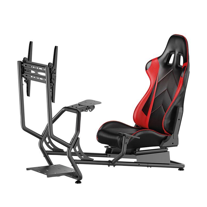Cockpit de Simulação LOGILINK EO0065 (100 kg - 110 cm - Couro, PVC - Preto e Vermelho) — miniatura 2
