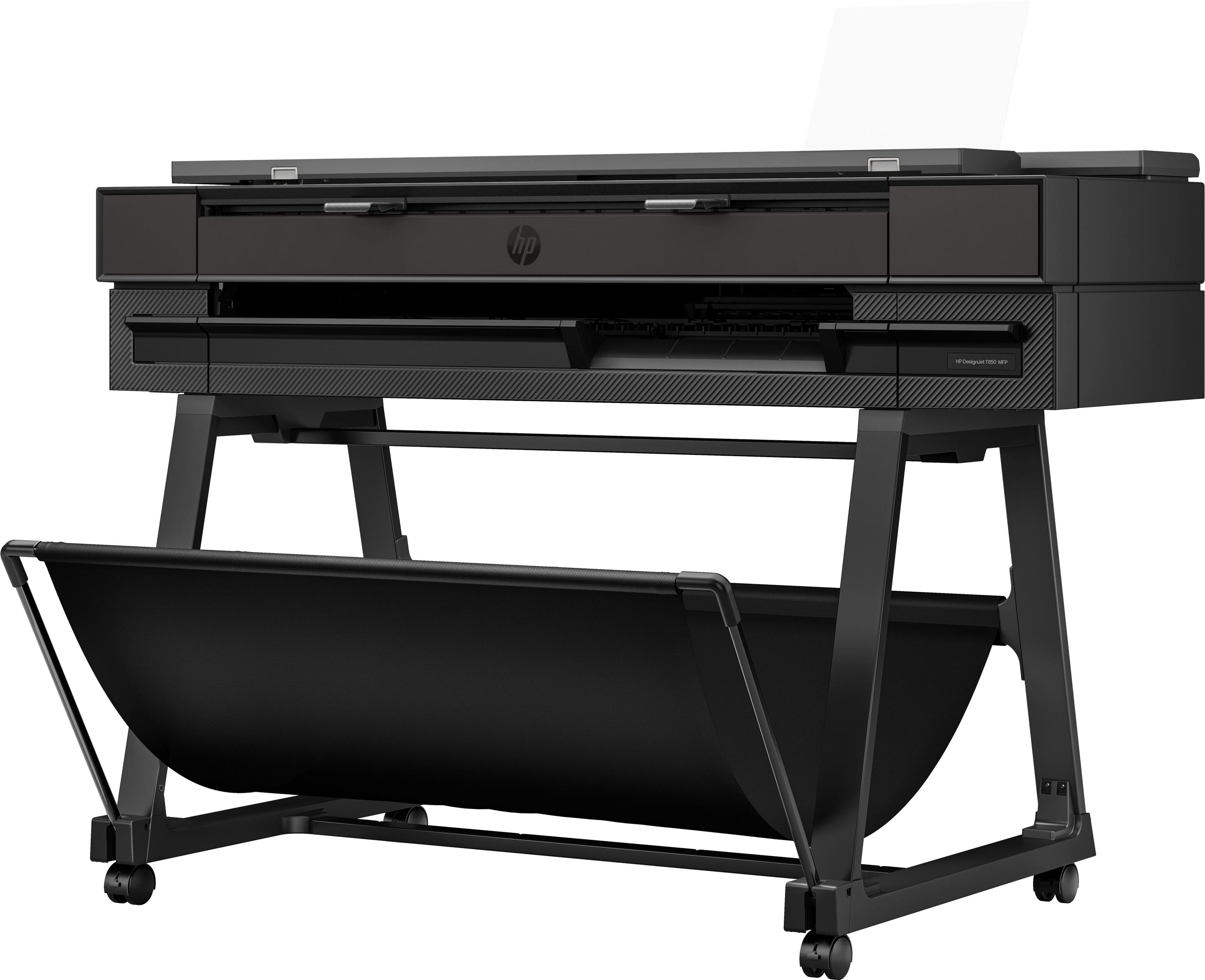 Impressora de Grande Formato Multifunções HP DesignJet T850 (36" - A0 - Preto), miniatura 4