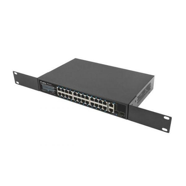 Switch de Rede Não Gerido LANBERG RSFE-24P-2C-360 (4 MB - 8,8 Gbit/s - Sim; orçamento total de 360 W - Preto), miniatura 3