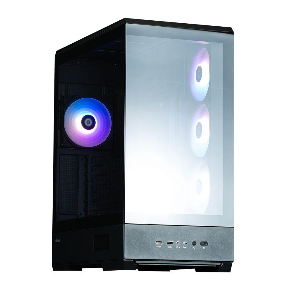 Caixa de Computador ZALMAN P50 DS (ATX, Micro ATX, Mini-ITX - Midi Tower - Plástico, aço, vidro temperado - Preto) — miniatura 10