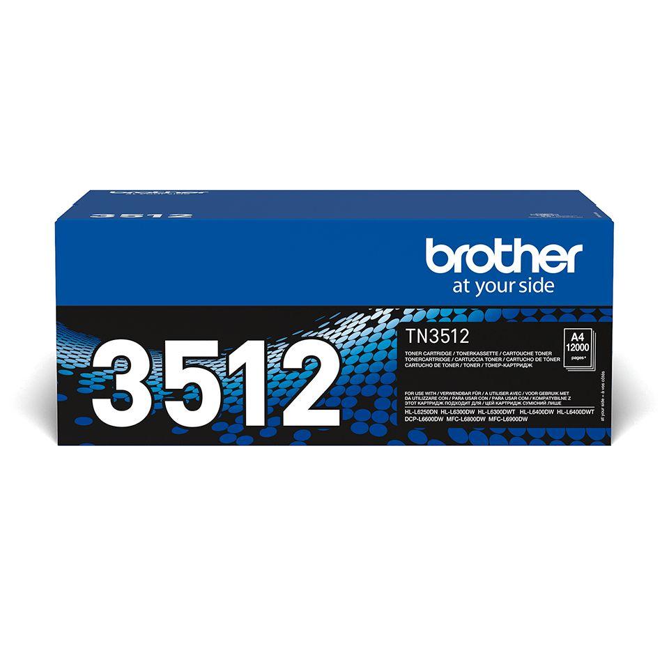 Toner BROTHER TN-3512 (12000 páginas - Preto)