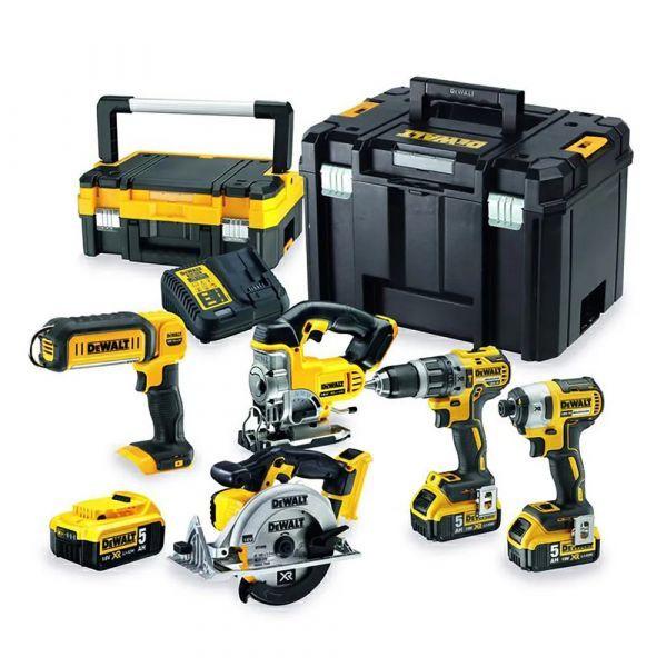 Kit de Ferramentas Elétricas DEWALT DCK551P3T-QW (5 Peças - 18 V XR)