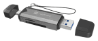 Leitor de Cartões de Memória NATEC SCARAB 3 (USB 3.1 - Cinzento Escuro), miniatura 3