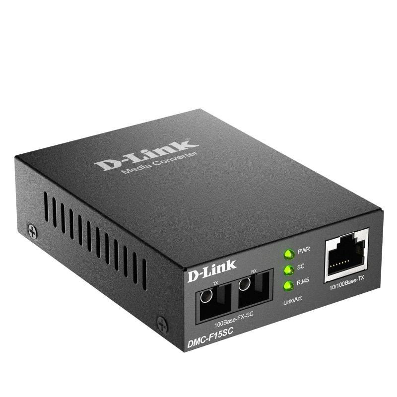 Conversor de Fibra Ótica D-LINK DMC-F15SC/E (10Base-T, 100Base-TX - 100 Mbit/s - Preto), miniatura 5