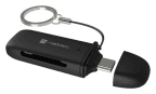 Leitor de Cartões de Memória NATEC Scarab C NCZ-2365 (USB-C 3.2 Gen 1 - SD e microSD - Preto)