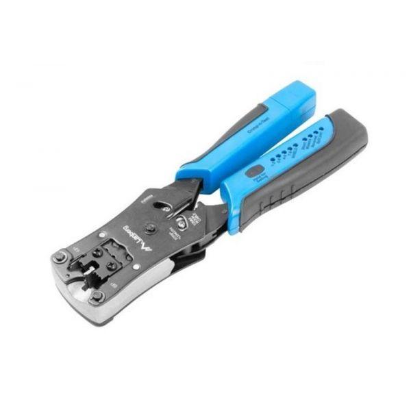 Alicate de Cravar e Testador de Cabos LANBERG NT-0203 (Preto/Azul) — miniatura 2