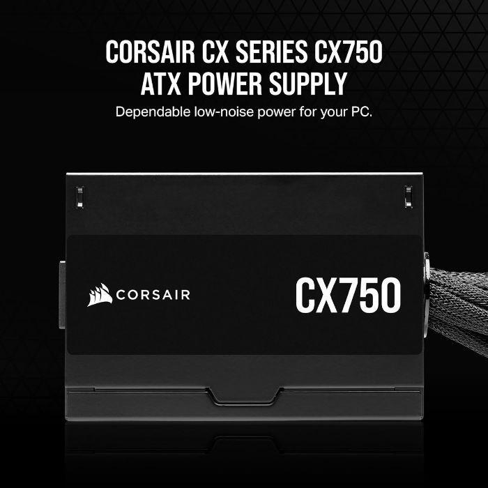 Fonte de Alimentação CORSAIR CX750 (ATX - 750 W - 80 PLUS Bronze - Preto), miniatura 3