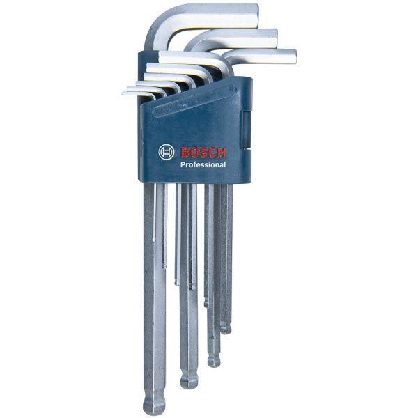 Conjunto de Chaves Hexagonais BOSCH 1600A01TH5 (Metálico)