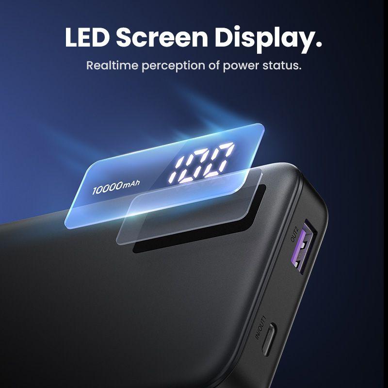 Bateria Externa UGREEN PB311 (10000 mAh - 72 Wh - 20 W - Preto), miniatura 6