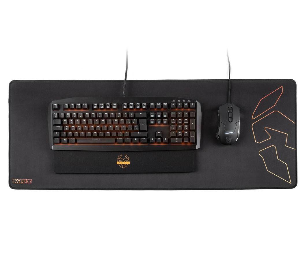 Tapete de Rato Gaming KROM Knout XL Kontrol (Grande - Microfibra, Caucho - Microfibra, Borracha - Preto), miniatura 4