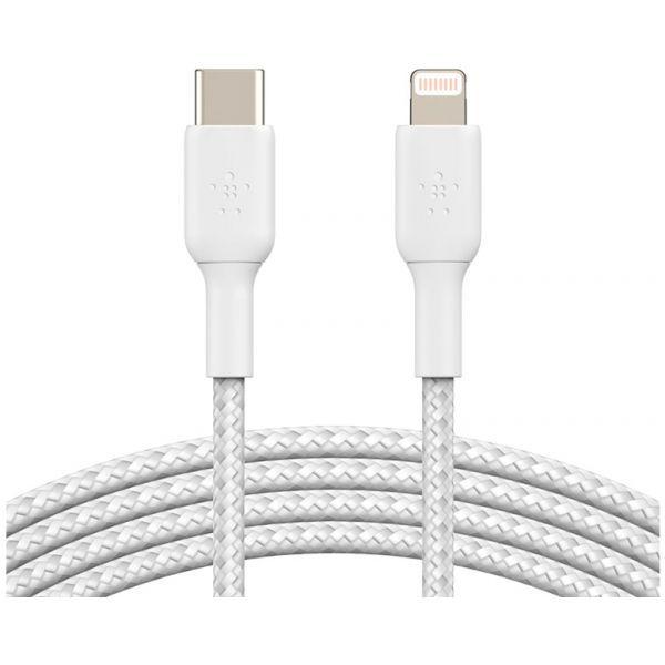 Cabo USB-C para Lightning BELKIN CAA004BT1MWH (1 m - USB-C - Branco) — miniatura 2