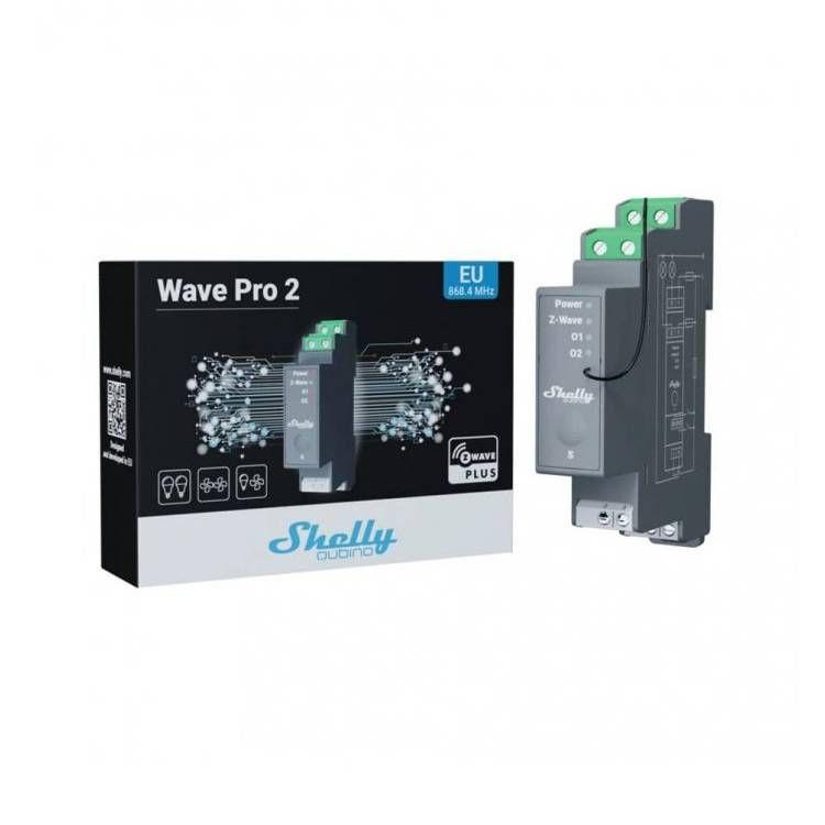 Módulo de Relé Inteligente SHELLY Wave Pro 2 (Cinzento), miniatura 3