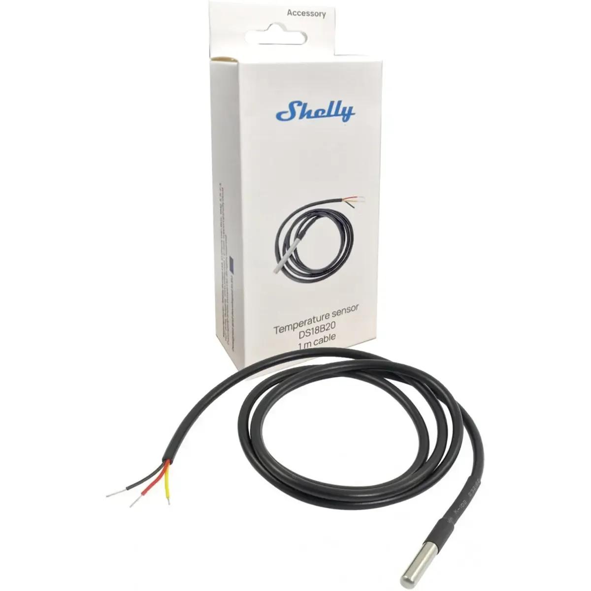 Sensor de Temperatura SHELLY DS18B20 (Aço inoxidável AISI 304 - Preto) — miniatura 3