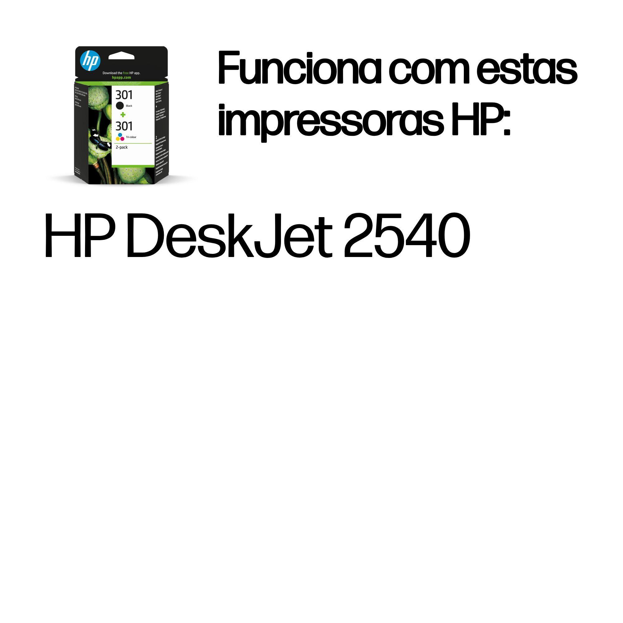 Tinteiros HP 301 (170 páginas - Preto e Tricolor), miniatura 2