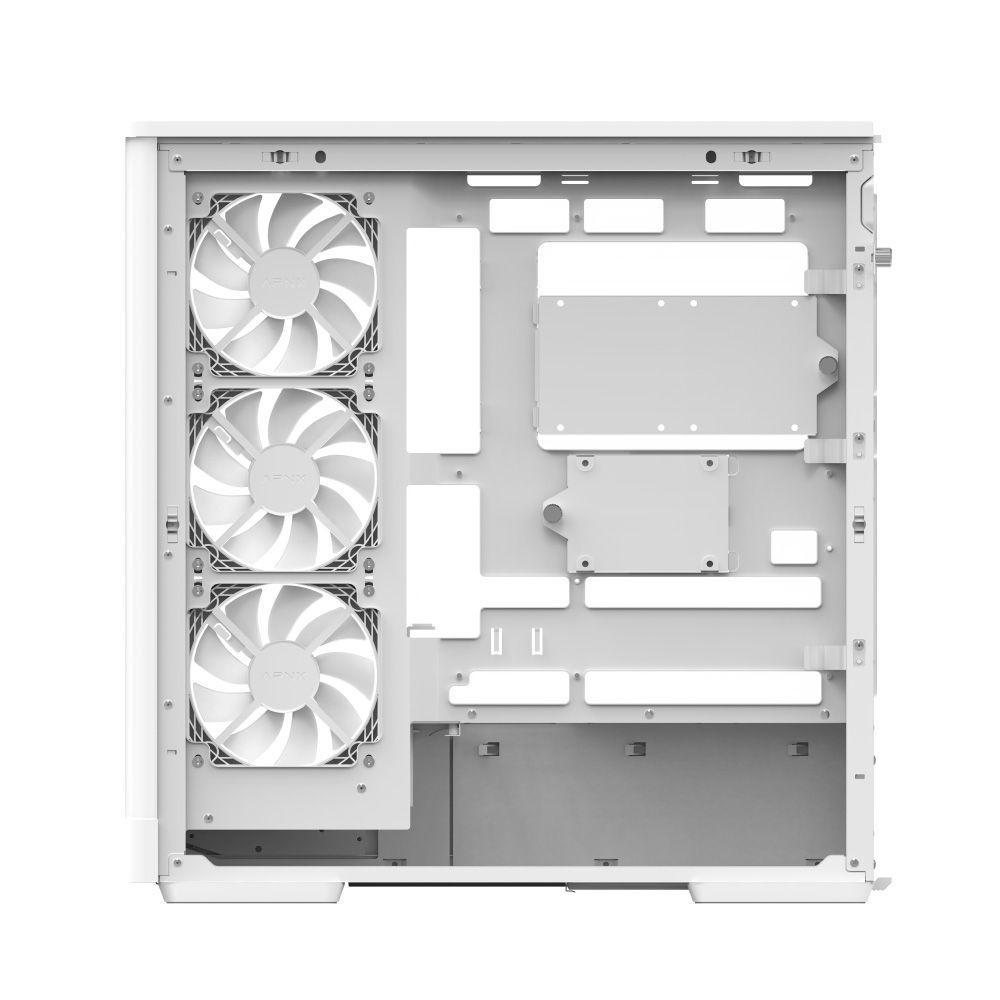 Caixa ATX AEROCOOL P500A-WT-v1 (ATX, Micro ATX, Mini-ITX - Midi Tower - SPCC, vidro temperado - Branco) — miniatura 4