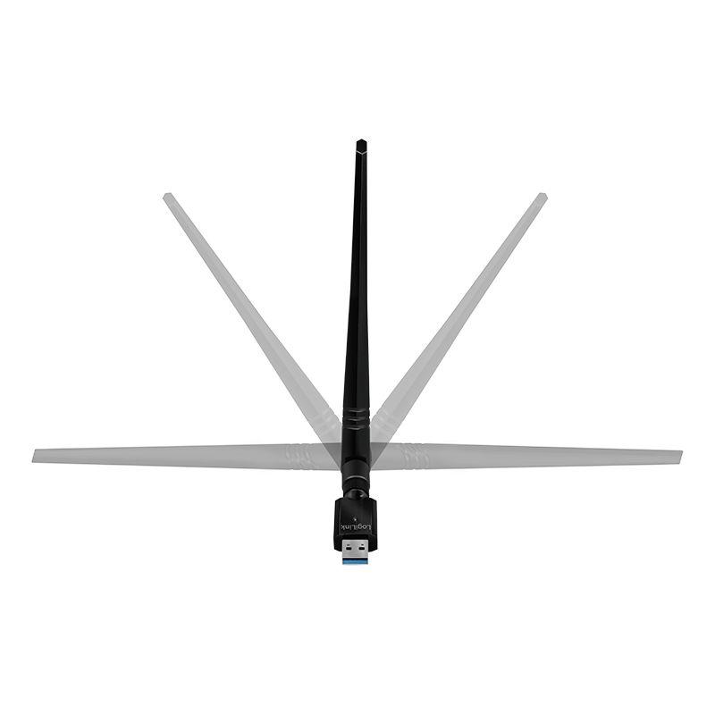 Adaptador Wi-Fi USB LOGILINK WL0246 (876 Mbit/s - USB - Sem fios - Preto), miniatura 4
