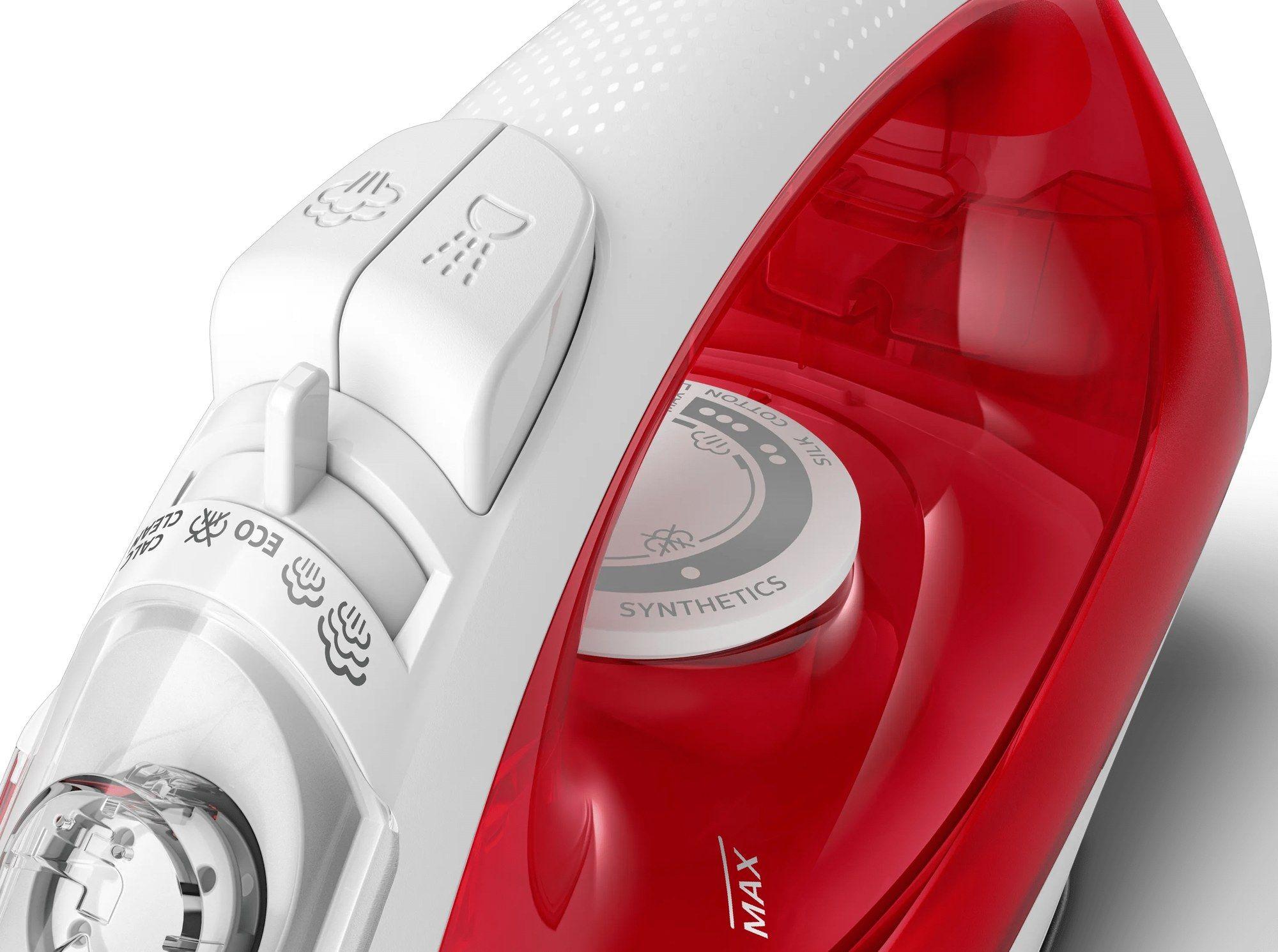 Ferro de Engomar a Vapor PHILIPS EasySpeed GC1742/40 (2000 W - 220 ml - Base antiaderente - Vermelho/Branco) — miniatura 5