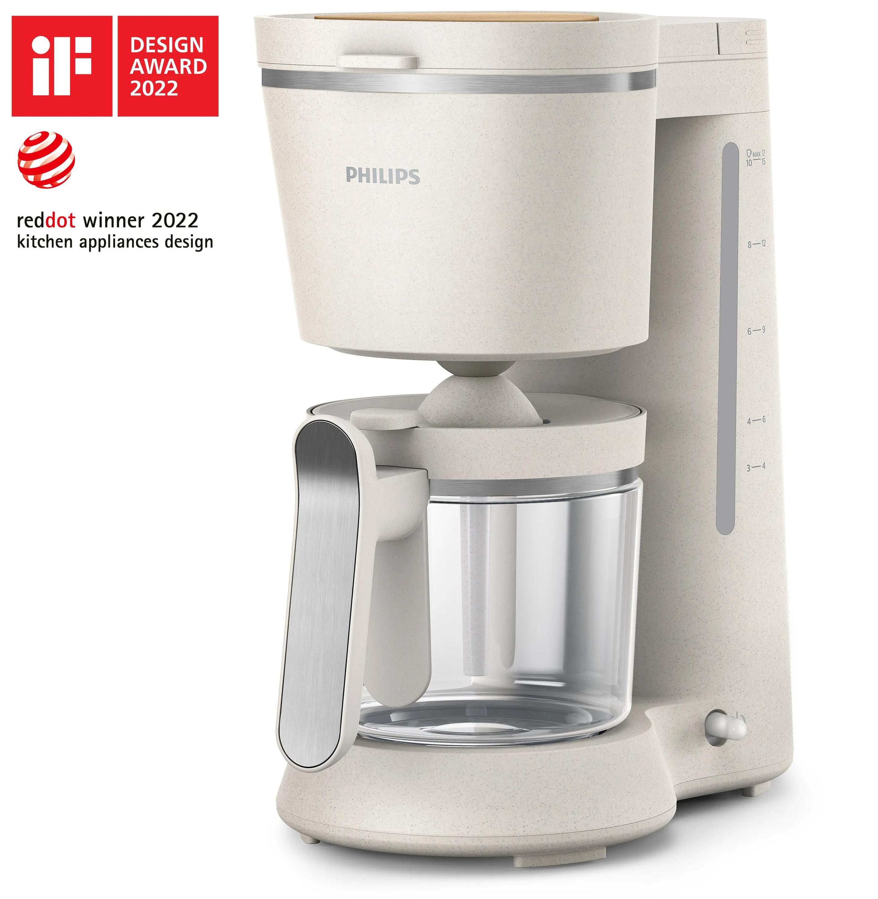 Máquina de Café de Filtro PHILIPS HD5120/00 (Café moído - 1000 W - 1,2 l - Branco)