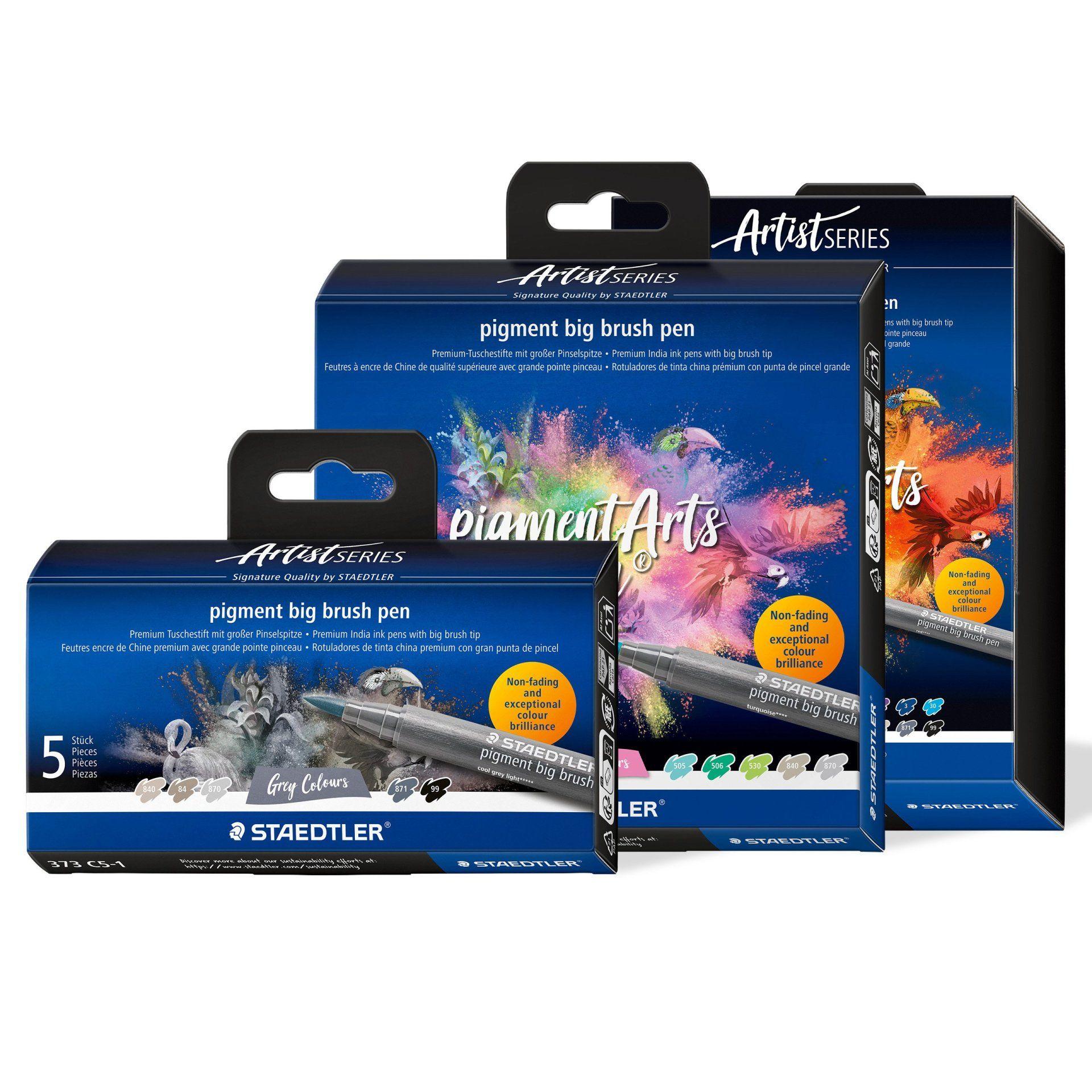Conjunto de Marcadores STAEDTLER Pigment Arts Big Brush Pen 373 SC20 (Cores sortidas)
