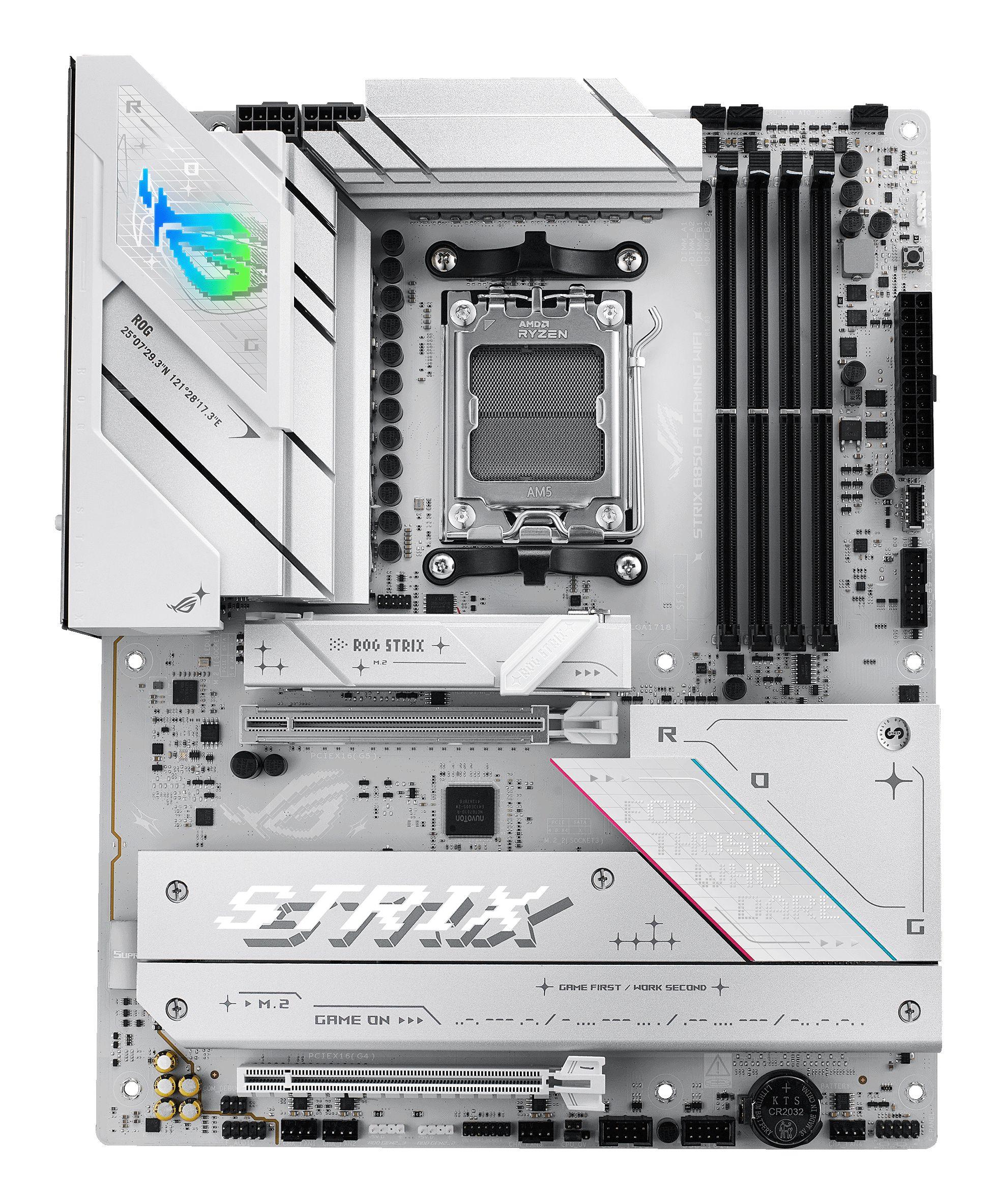 Motherboard ASUS ROG STRIX B850-A GAMING WIFI (AM5 - ATX - 4x DIMM - Branco)