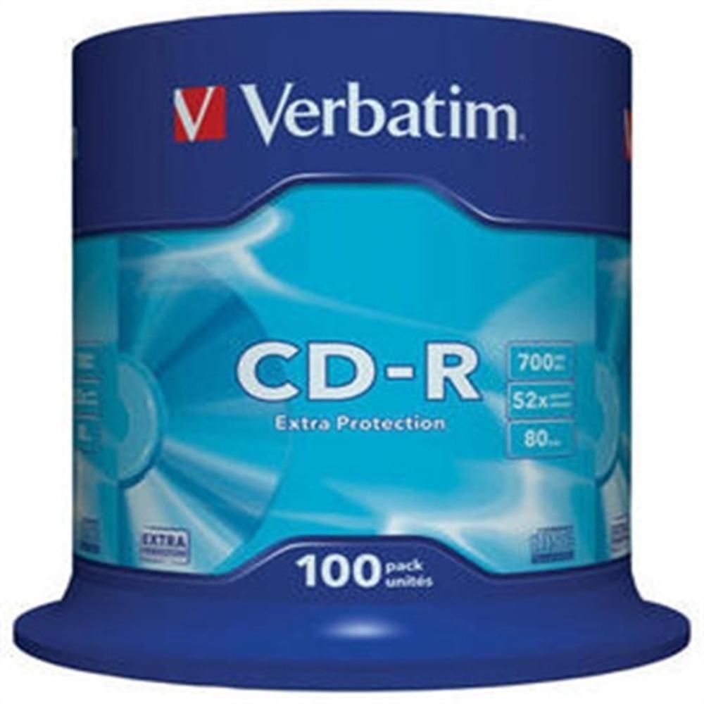 CD-R VERBATIM 43411 (700 MB - 52x - 100 unidades)
