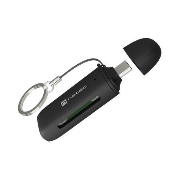 Leitor de Cartões de Memória NATEC Scarab C NCZ-2365 (USB-C 3.2 Gen 1 - SD e microSD - Preto), miniatura 4