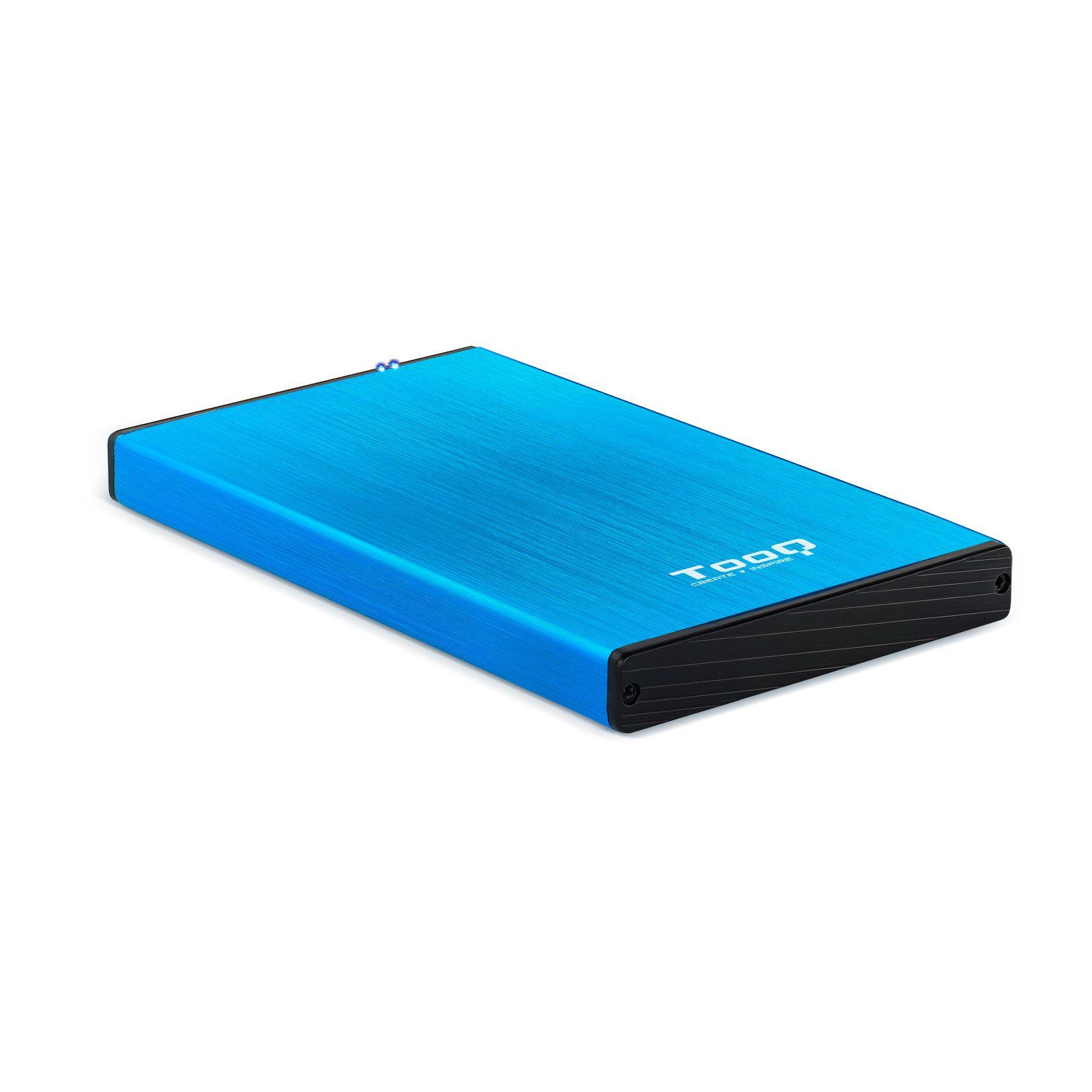 Caixa Externa TOOQ TQE-2527BL (2.5" - SATA I, SATA II, SATA III - Preto e Azul)