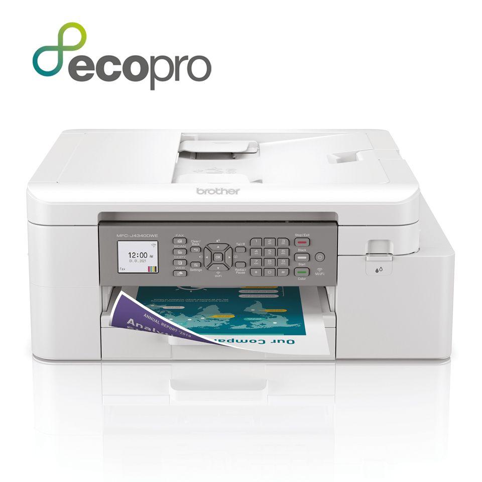 Impressora Multifunções BROTHER MFC-J4340DWE (A4 - Impressão a cores - 150 folhas - Branco)