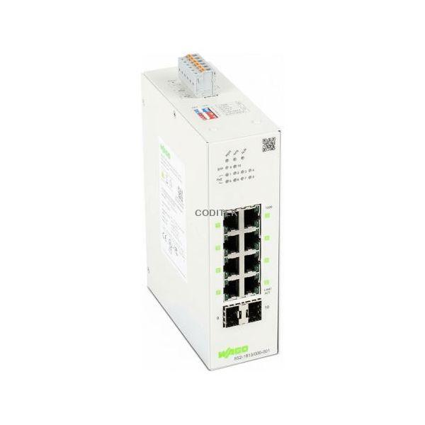 Switch Industrial Gerível WAGO 852-1813/000-001 (10/100/1000Base-T - PoE+ até 30 W por porta)