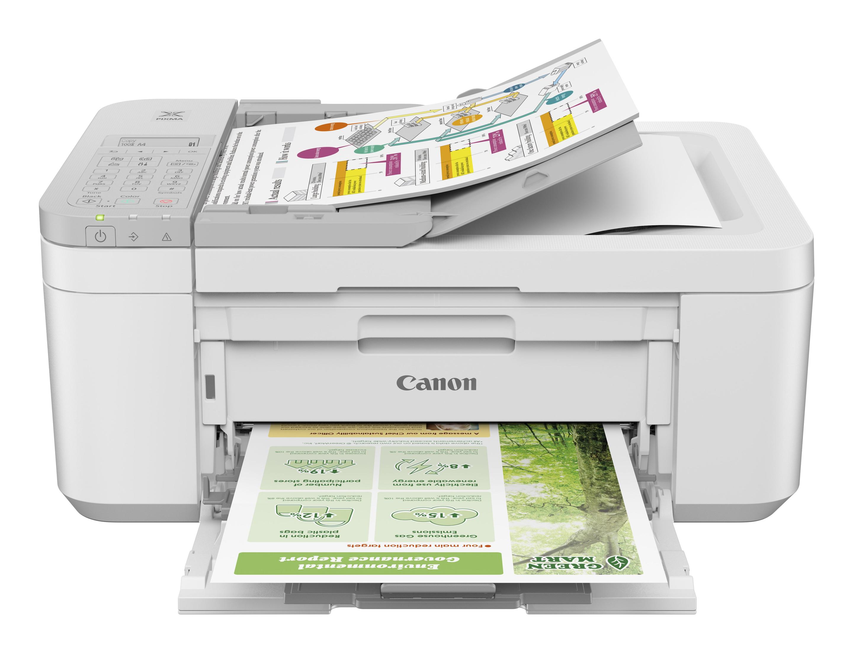 Impressora Multifunções CANON PIXMA TR4756i (A4 - Impressão a cores - 100 folhas - Branca), miniatura 2