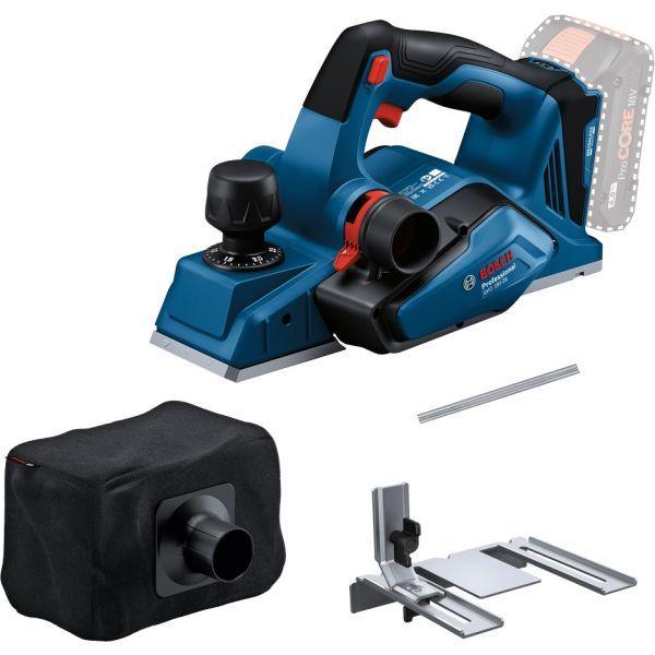 Plaina Elétrica Sem Fios BOSCH Professional GHO 18V-26 (Azul/Preto), miniatura 2